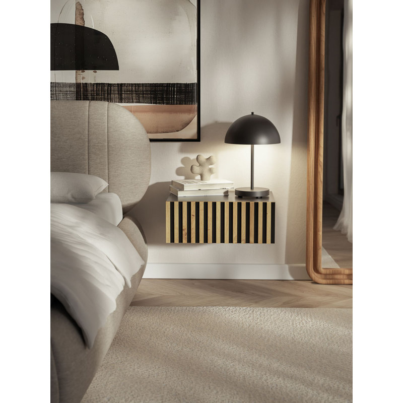 50cm W Manufactured Wood Bedside Table
