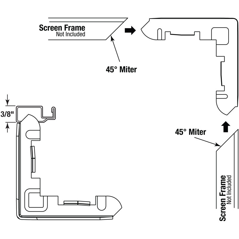 Prime-Line Screen Corner
