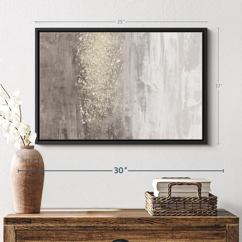 Abstract " Glitter Rain II ", 17" H x 25" W