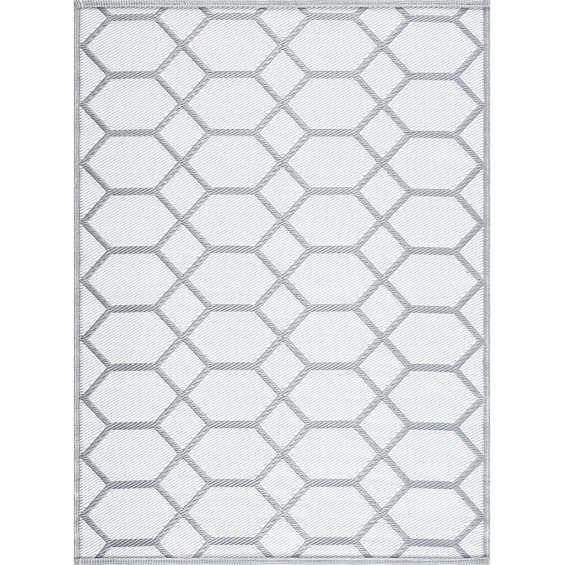 Daroslava Geometric Indoor / Outdoor Rug, Rectangle 5' x 7'