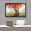 Automne, automne, "Érable orange dans la nature, paysage, grande impression sur toile encadrée"-99142283-99142284