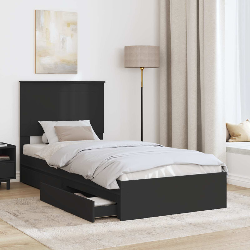 Bed, Single (3'), Black