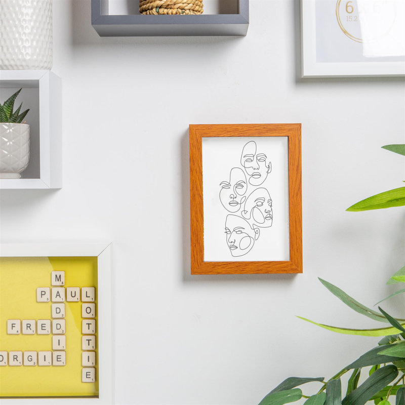 Shadow Box Picture Frame, Brown, 20cm H x 15cm W x 3.5cm D