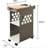 Mini Rolling 2-Compartment Laptop Storage Cart