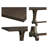 1 Piece Rectangular Dining Table without Chair