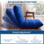Ensemble de tabourets de bar de 2 chaises de bar rondes de 26 po avec siège en similicuir, structure en métal et repose-pieds-258090152