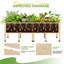 Wooden Raised Garden Bed with Legs,  Deep Elevated Planter Box for Deep-Rooted Plants, for Balcony, Patio & Backyard, Easy Assembly-822992607