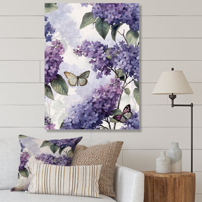 " Purple Lilac Fragrant Flowers III "