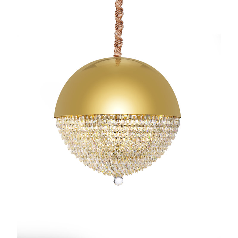 Eclipse 12 - Light Chandelier, Gold