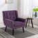 Tufted Upholstered Wide Back Armchair 2PCS/SET