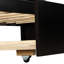 Lit de jour avec lit gigogne, taille simple - Fabrication en bois massif pour le style de la chambre à coucher