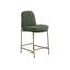 Tabouret de bar rembourré avec structure en bois et base en métal Orion-106755636-106755644