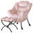 Abramson Lazy Chair, Modern Lounge Accent Chair with Armrests and a Side Pocket-119619609-96734714