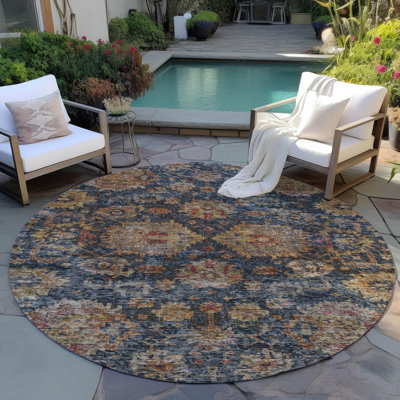 Tapis intérieur / extérieur bleu Cadenza 