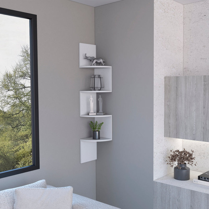 Étagère en pierre, salon, Blanc