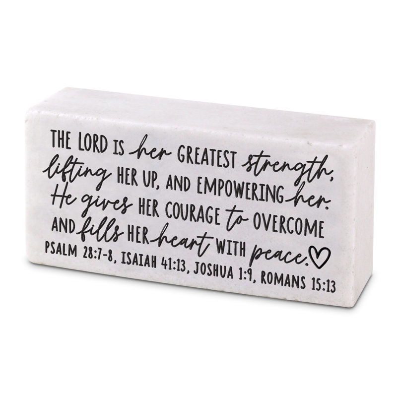 Plaque «Block The Lord Is Her Force»