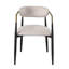 Chaise d'appoint en lin (ensemble de 2)