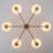 6-light Glass Globe Classic / Traditional Chandelier-768917413