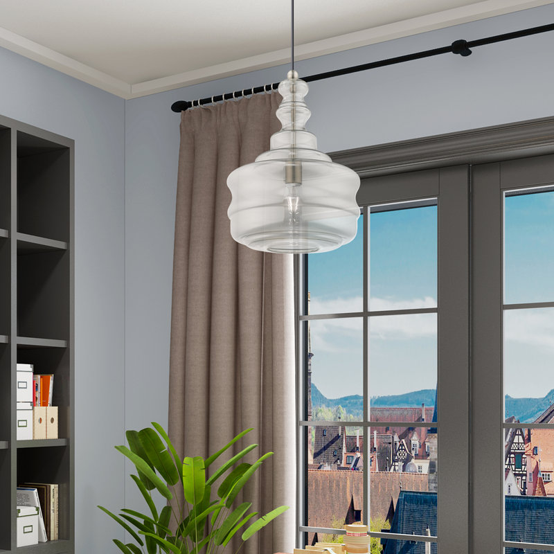 Avais 1 - Light Pendant, Brushed Nickel, Smoke