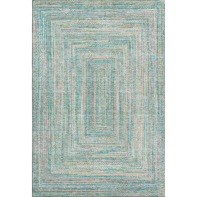 Premium Machine Washable Lubbers AMF1726 Geometric Rug