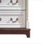 Commode 10 tiroirs pour chambre à coucher avec base en bois et bordure en bois, commode rustique en bois rustique, commode de rangement pour chambre à coucher, salon