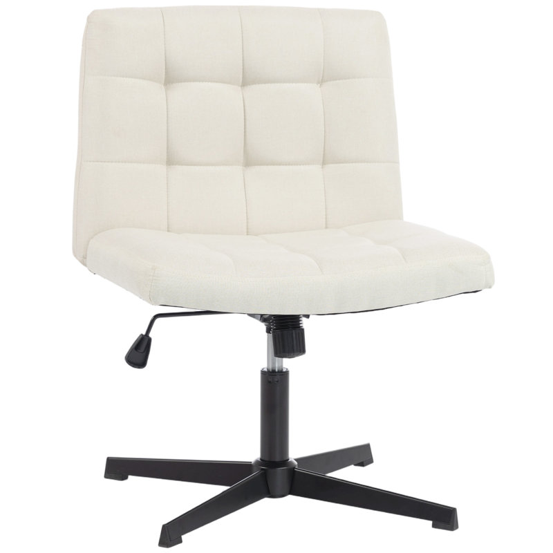 17 Stories Linen Office Chair, Beige