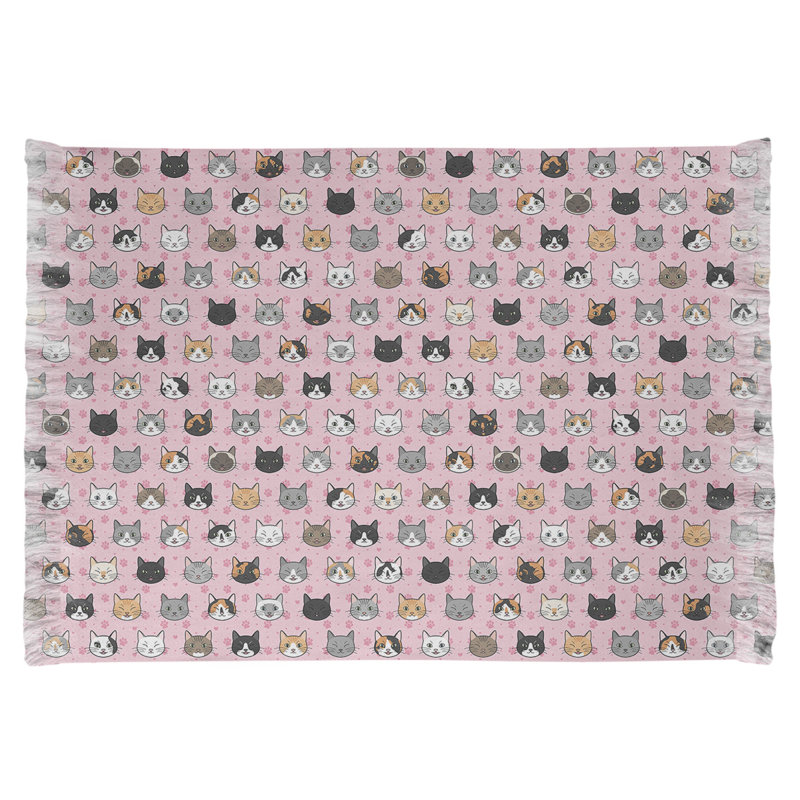 Tapis de zone rose kitty chat Mcguigan, Non