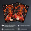 Wall Art Print Hindu Goddess Parvati Floral Concept Art Design Orange Decorative Pattern on Poster