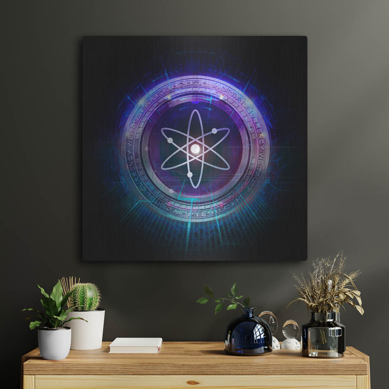 Art mural luxueux «Wagmi Cosmos Crypto» par Epic Portfolio, H 24 po x l 24 po