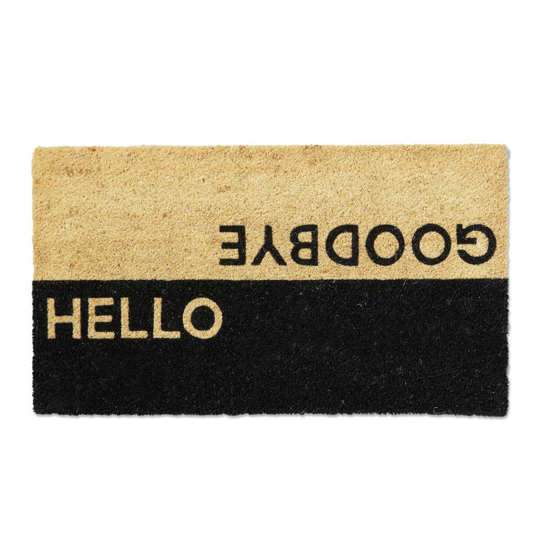  Hello Goodbye Pvc Coir Mat