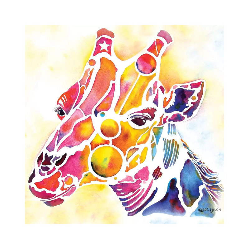 Giraffe Wildlife by Jo Lynch - Wrapped Canvas Gallery-Wrapped Canvas Giclée, 66.04cm H x 66.04cm W