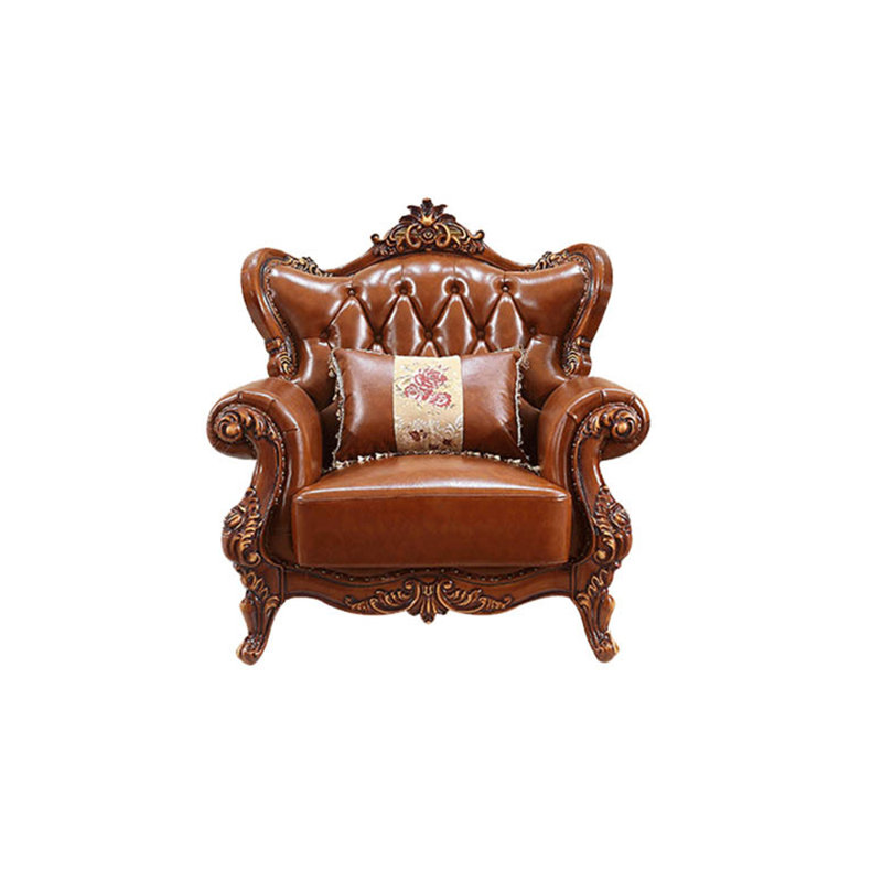 Fauteuil en cuir de vache de 45,27 po