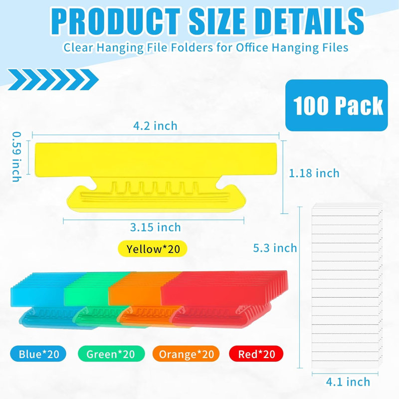 Plastic File Tab Labels