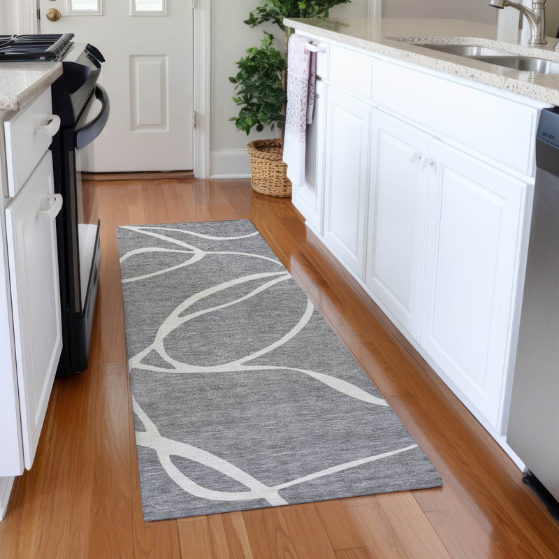 Machine Washable Indoor/Outdoor Chayden ACN999 1'8" x 2'6" Rug, Runner 2'3" x 7'6"