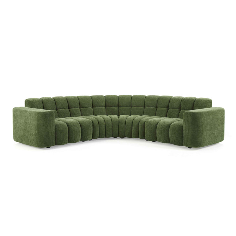 Canapé modulaire JoyS, Chenille verte