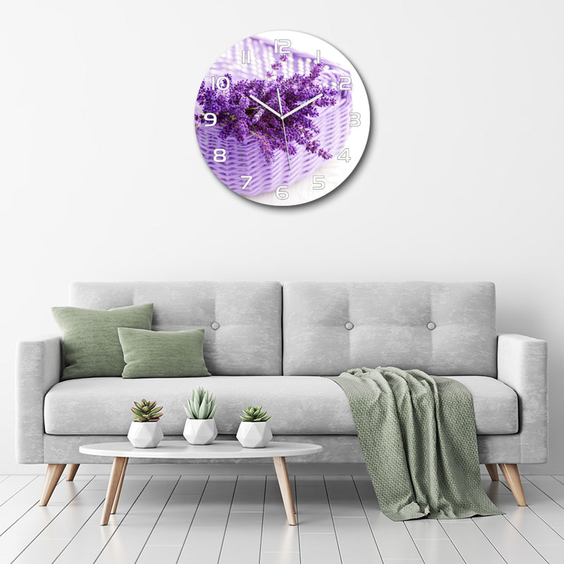 Jewelz Glass Wall Clock