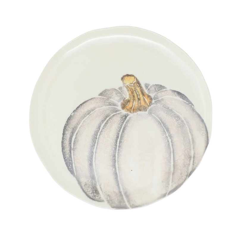 Pumpkins Handmade Terra Bianca Salad/Dessert Plate