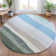Machine Washable Indoor/Outdoor Xhevrie Green Rug