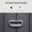 Boîte de rangement extérieure imperméable, grand bac de rangement pour patio pour coussins extérieurs, coussins décoratifs, outils de jardin, verrouillable-116043350