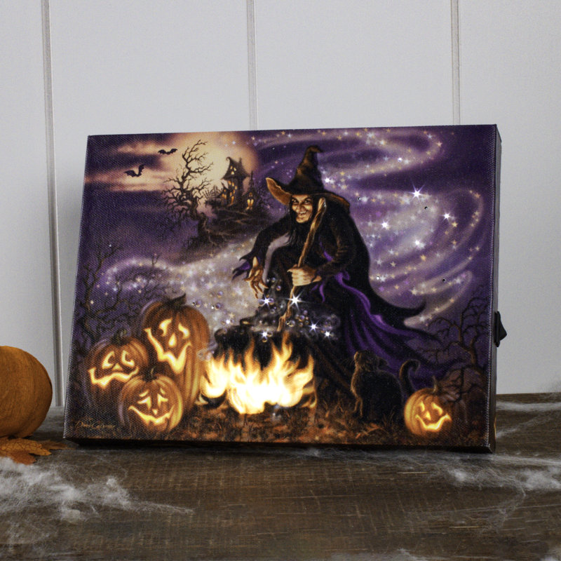 Toile à motif de chevalet 8 po x 6 po All Hallows Eve