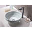 Lavabo de salle de bain vasque circulaire en verre trempé Satui
