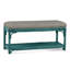 Summer Retreat Wicker Shelf Storage Bench-71425159-86505831