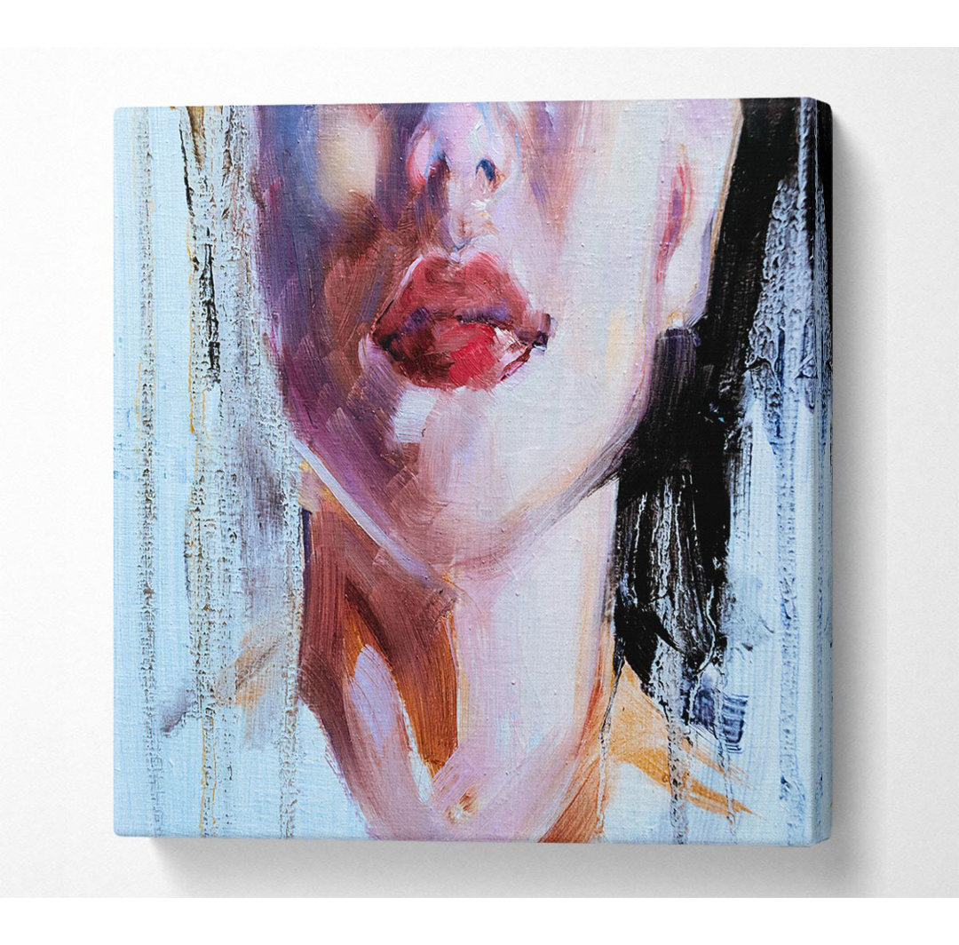 The Lips Of A Woman - Kunstdrucke auf Leinwand