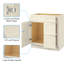 Armoire de base de meuble-lavabo de salle de bain en contreplaqué blanc antique, l 30 po x P 21 po, H 34,5 po, porte droite, éléments de construction, - composants d'assemblage du manteau de clôture, isolant-808867996