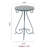 Ceramic Top End Table Patio Side Table,Vintage Metal Plant Stand, Round Accent Table for Porch,Patio, Balcony, Living Room Decor-1151846139