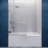 Grand Series 30 in. by 55 in. Frameless Hinged Tub Door in Chrome-20625446