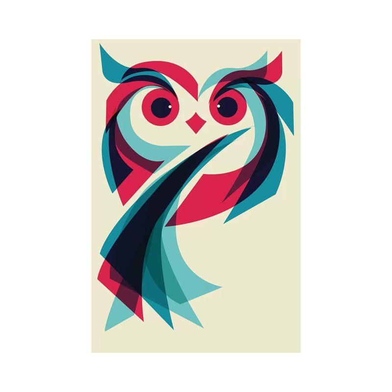 Owl by Jay Fleck - Wrapped Canvas Print, 20.32 cm H x 30.48 cm W