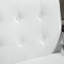 Canapé 44,5 "pour chambre à coucher 2 places avec cadre en bois crème
