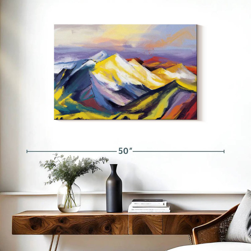 Avery Ridge Abstract Landscape, 24" H x 36" W