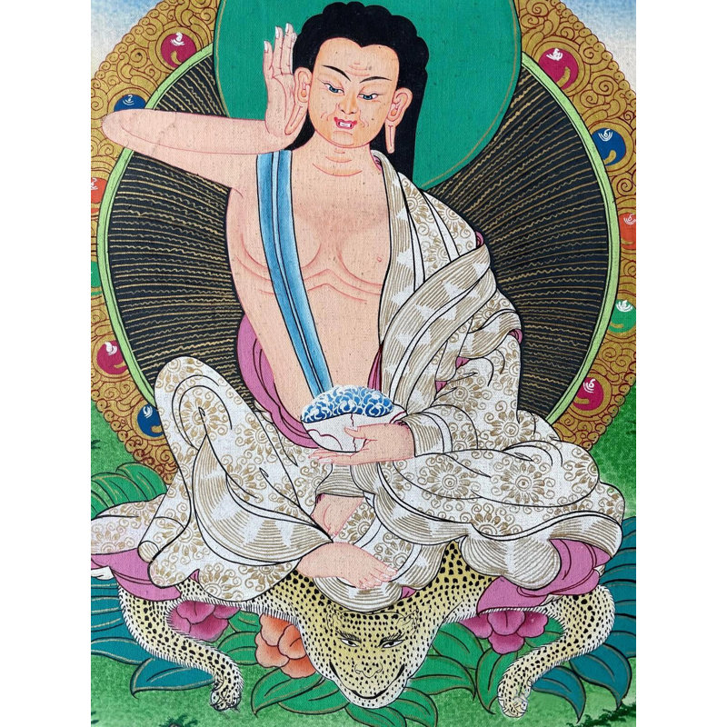 Peinture Milarepa Thangka (Brocadeless Thangka)
